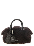 Max Mara Teddy Holdals liten handväska i brun kamelhår-teddy