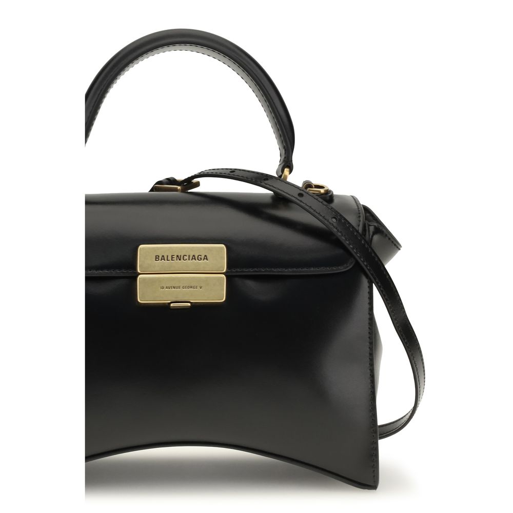Balenciaga Small Avenue handväska i svart kalvskinn – bild 4