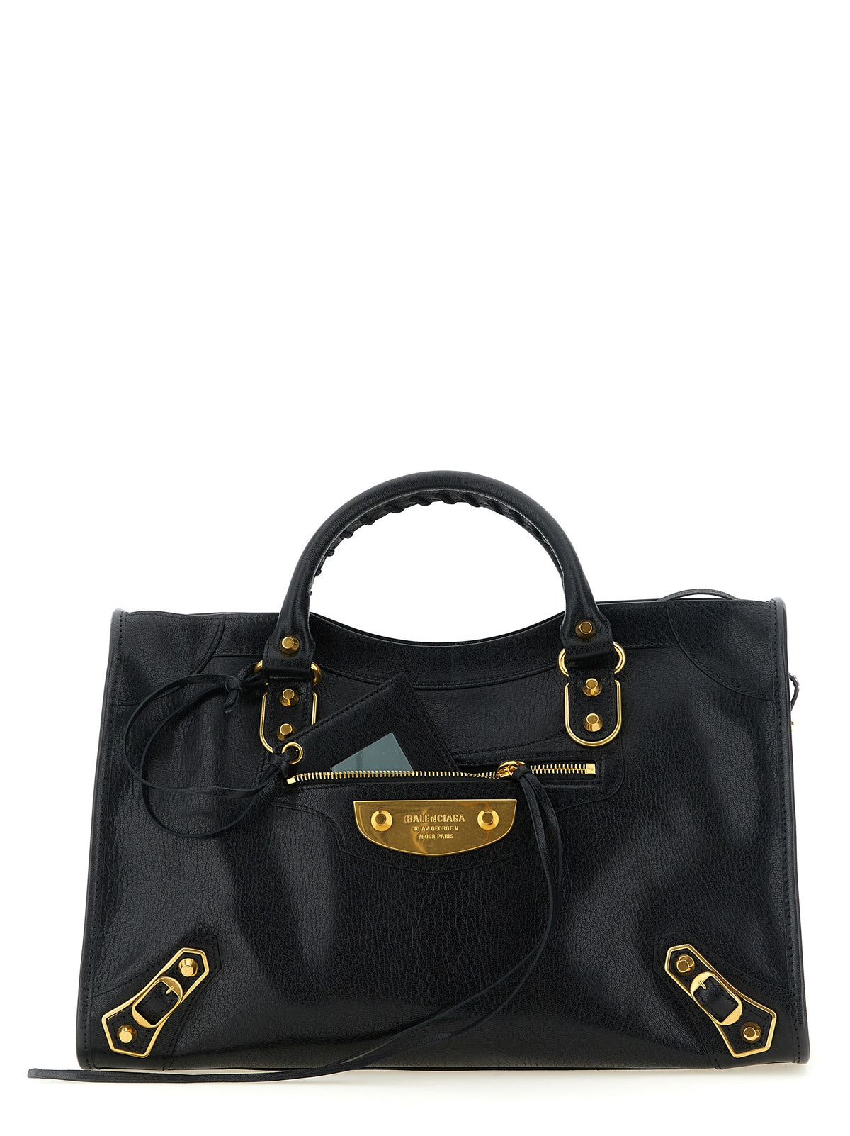 Balenciaga Le City Uptown Medium handväska i svart getskinn