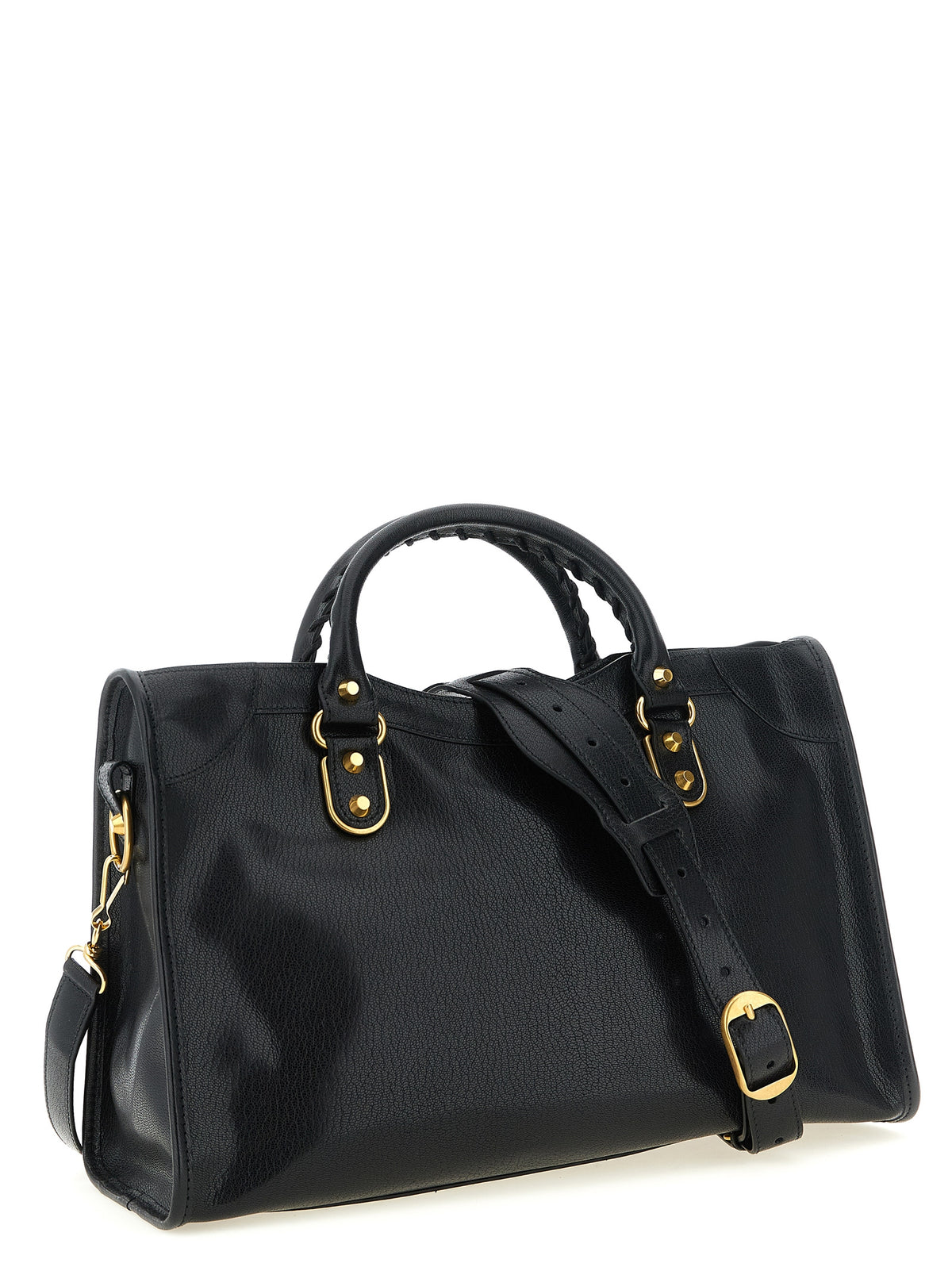 Balenciaga Le City Uptown Medium handväska i svart getskinn – bild 2