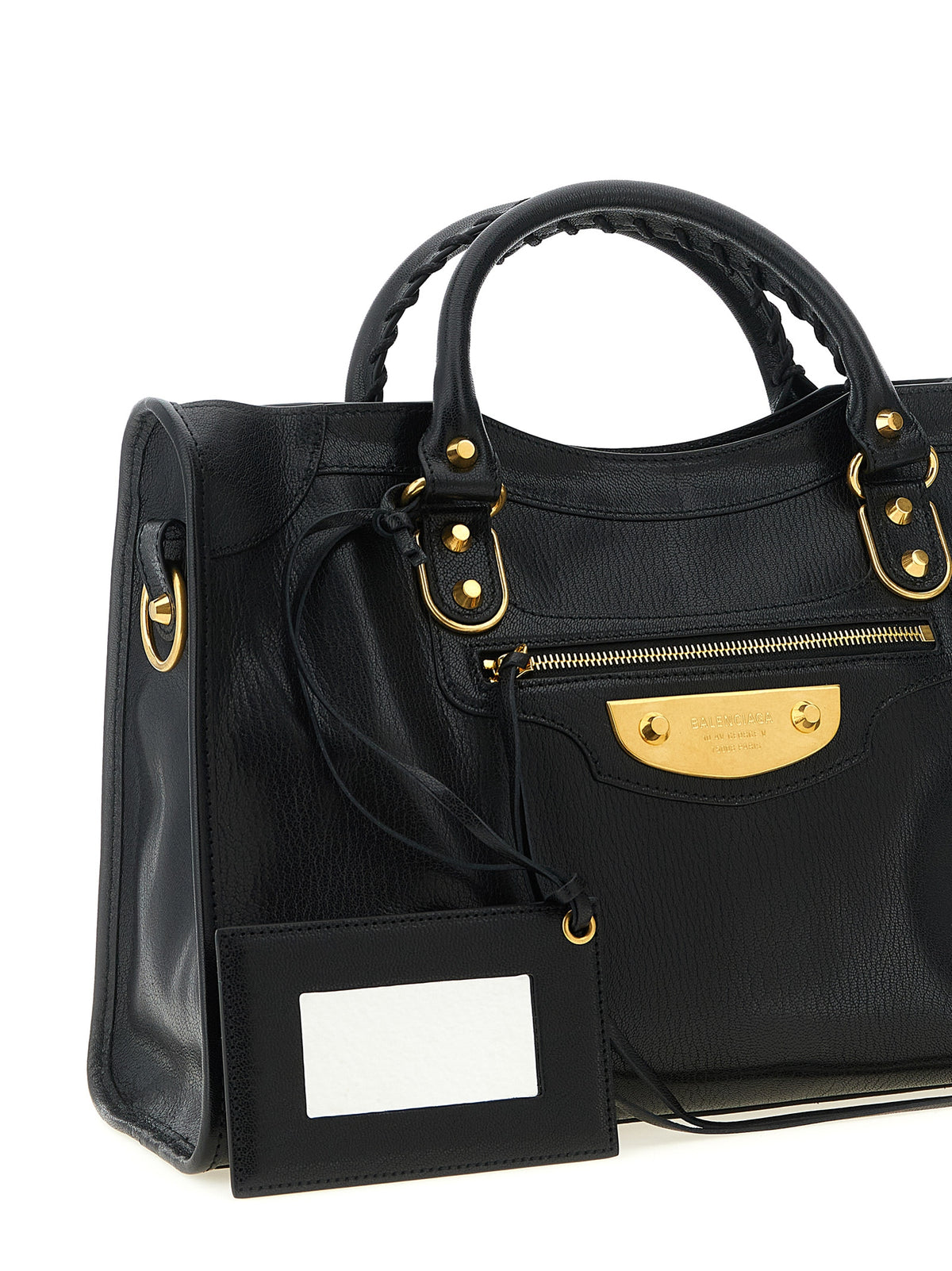 Balenciaga Le City Uptown Medium handväska i svart getskinn – bild 3