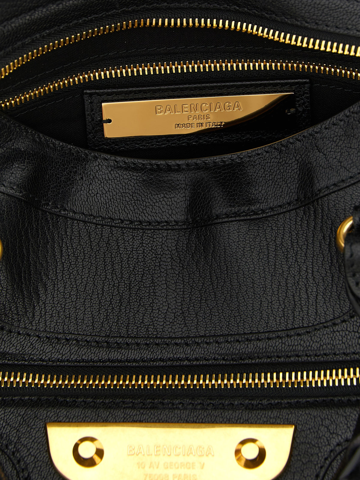 Balenciaga Le City Uptown Medium handväska i svart getskinn – bild 4