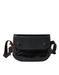 Balenciaga Camera Crossbody Bag in Black Crocodile Leather
