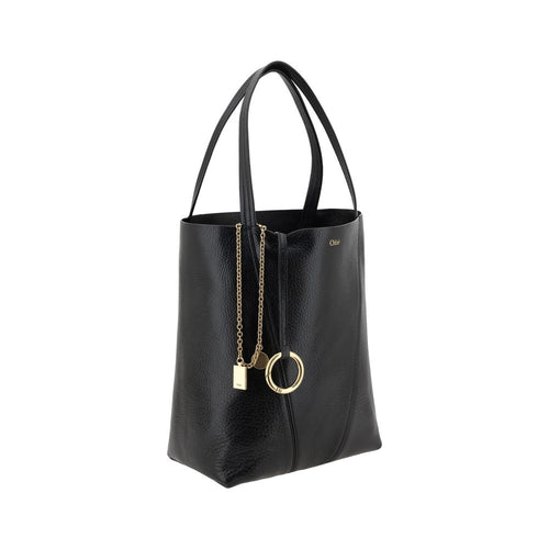 Chloé Black Calf Leather Bos Taurus Skulderveske