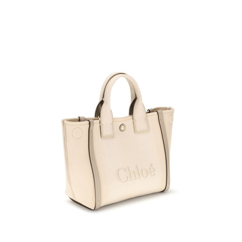Chloé beige håndveske i bomull
