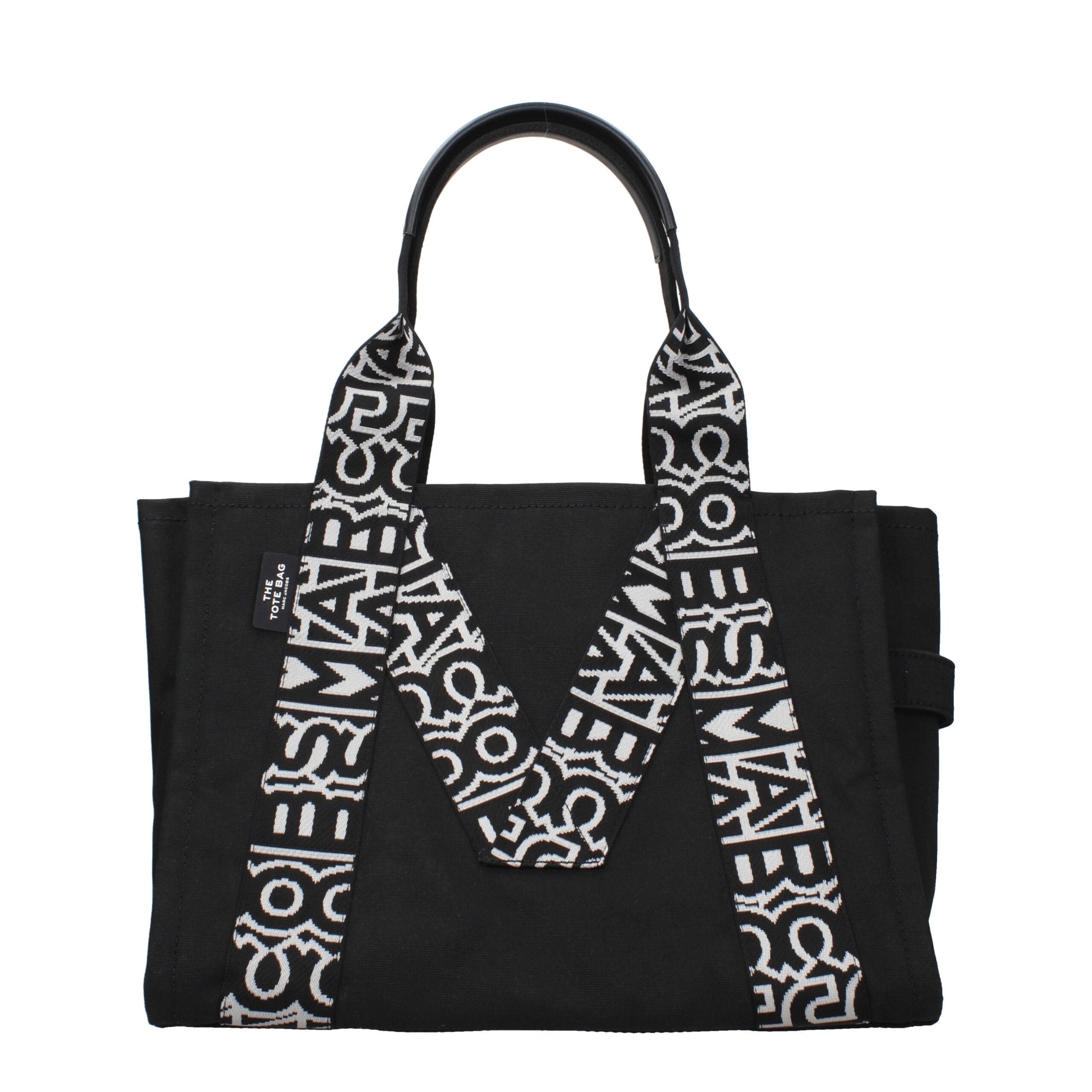 Black Fabric Shoulder Bag